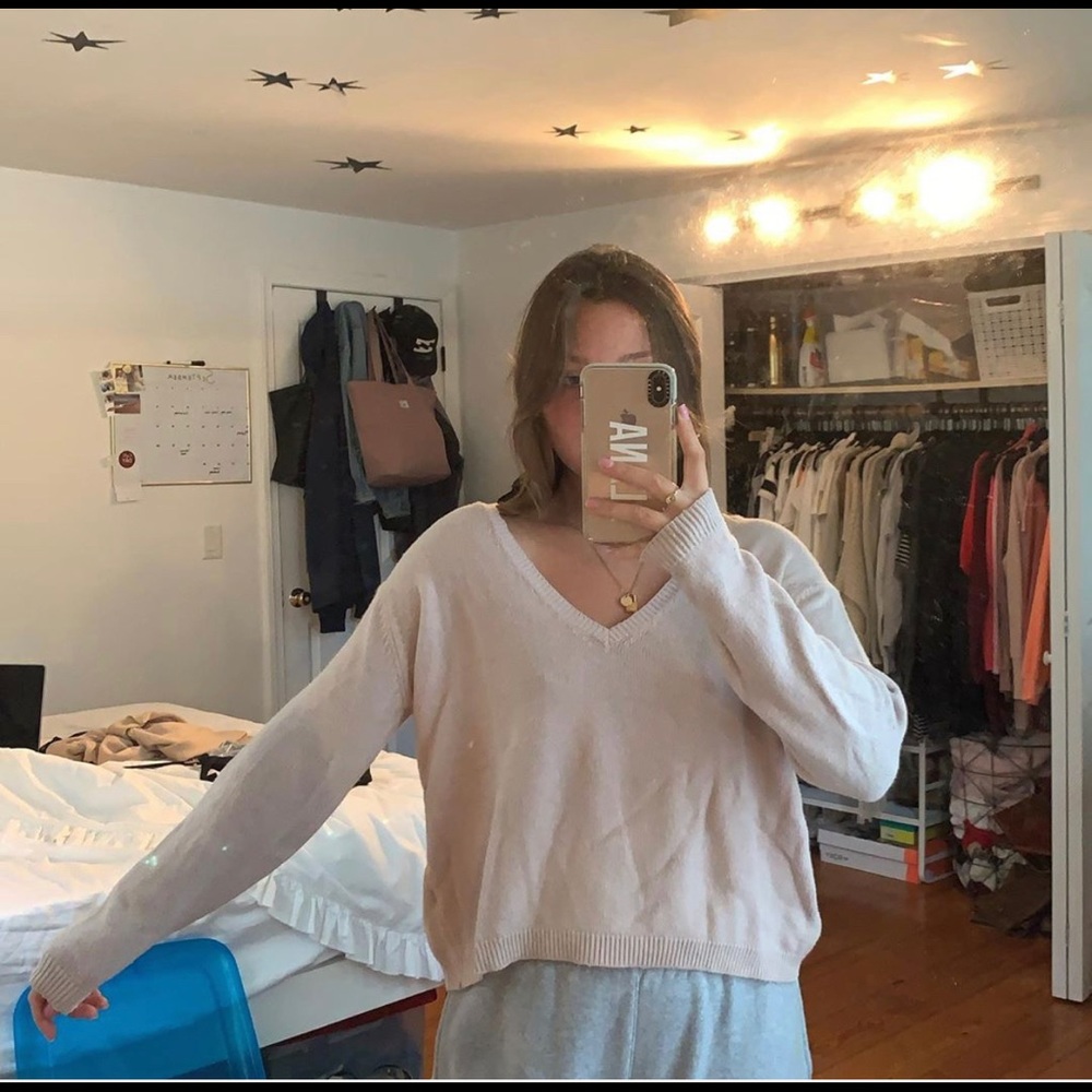 Beige/Tan Brandy Melville Sweater